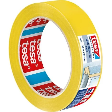 Tesa SPVC 66001-00000-00 Bande Adhésive De Plâtrage Tesa® Professional Jaune (L X L) 33 M X 30 Mm 1 Pc(s) 2 Tesa SPVC 66001-00000-00 Bande Adhésive De Plâtrage Tesa® Professional Jaune (L X L) 33 M X 30 Mm 1 Pc(s) – Image 2