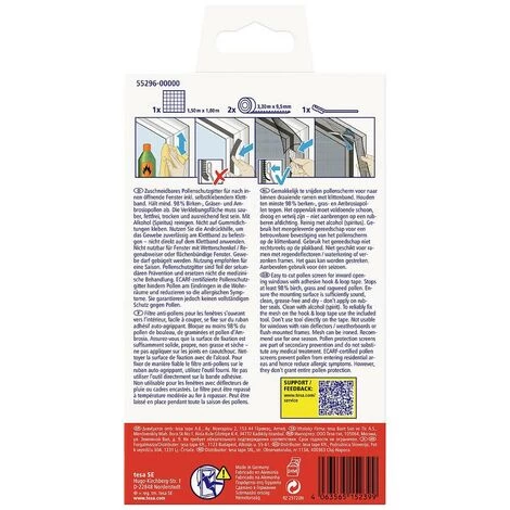 Tesa Tesa 55296-00000-00 Filtre Anti-pollen (l X H) 1500 Mm X 1800 Mm Anthracite 1 Pc(s) 2 Tesa Tesa 55296-00000-00 Filtre Anti-pollen (l X H) 1500 Mm X 1800 Mm Anthracite 1 Pc(s) – Image 2