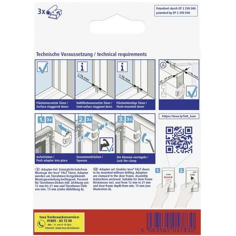 Tesa 55419-00-00 Falt Set Adaptateur Pour Moustiquaire Convient Pour Marque (répulsifs) Tesa Moustiquaire Tesa 1 Pc(s) 2 Tesa 55419-00-00 Falt Set Adaptateur Pour Moustiquaire Convient Pour Marque (répulsifs) Tesa Moustiquaire Tesa 1 Pc(s) – Image 2