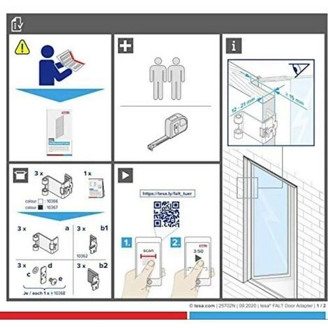 Tesa 55419-00-00 Falt Set Adaptateur Pour Moustiquaire Convient Pour Marque (répulsifs) Tesa Moustiquaire Tesa 1 Pc(s) 4 Tesa 55419-00-00 Falt Set Adaptateur Pour Moustiquaire Convient Pour Marque (répulsifs) Tesa Moustiquaire Tesa 1 Pc(s) – Image 4