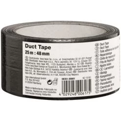 TESA Adhésif Toilé De Réparation Noir 25m X 48mm