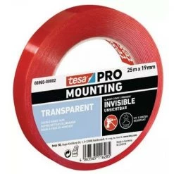 Ruban De Montage Tesa Pro 66965-00004-00 - Transparent Adapté à Un Usage Intérieur Et Extérieur