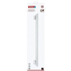 Tesa Esteetic Tablette En Verre, Adhésif, Acier Inoxydable, Design Esthétique, Garanti Inoxydable, 123 Mm X 600