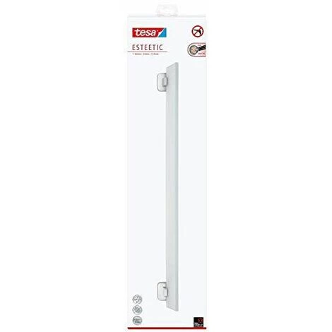 Tesa Esteetic Tablette En Verre, Adhésif, Acier Inoxydable, Design Esthétique, Garanti Inoxydable, 123 Mm X 600 1 Tesa Esteetic Tablette En Verre, Adhésif, Acier Inoxydable, Design Esthétique, Garanti Inoxydable, 123 Mm X 600