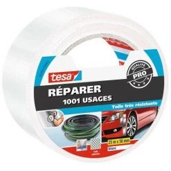 TESA - Toile Réparer 1001 Usages Blanc 25m X 50mm
