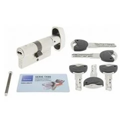 Tesa Assa Abloy, TK1B3040N Cylindre De Haute Sécurité, TK100, Double Embrage, Large L...