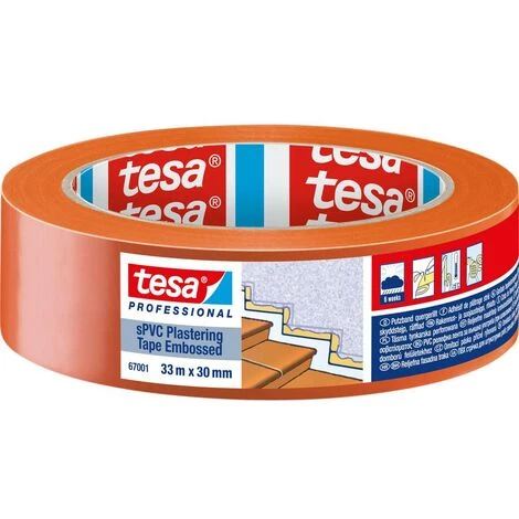 Tesa SPVC EMBOSSED 67001-00002-00 Bande Adhésive De Plâtrage Tesa® Professional Orange (L X L) 33 M X 30 Mm 1 Pc(s) 1 Tesa SPVC EMBOSSED 67001-00002-00 Bande Adhésive De Plâtrage Tesa® Professional Orange (L X L) 33 M X 30 Mm 1 Pc(s)