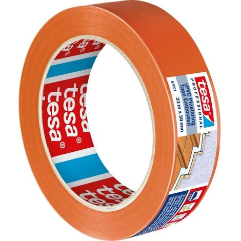 Tesa SPVC EMBOSSED 67001-00002-00 Bande Adhésive De Plâtrage Tesa® Professional Orange (L X L) 33 M X 30 Mm 1 Pc(s) 2 Tesa SPVC EMBOSSED 67001-00002-00 Bande Adhésive De Plâtrage Tesa® Professional Orange (L X L) 33 M X 30 Mm 1 Pc(s) – Image 2