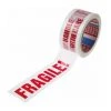 TESA Ruban D'emballage PVC Rouge/Blanc 50mm X 66m, "FRAGILE", 6120 ( Prix Pour 1 )