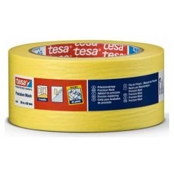 TESA Ruban De Masquage Papier Extra-fin 4334, 50mm X 50m, Jaune ( Prix Pour 1 )
