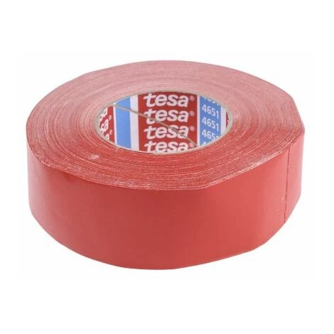 Ruban Adhésif 4651 Tesa, Rouge, Tissu, 50mm X 50m, 3,3 N/cm ( Prix Pour 1 ) 1 Ruban Adhésif 4651 Tesa, Rouge, Tissu, 50mm X 50m, 3,3 N/cm ( Prix Pour 1 )
