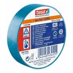 Ruban Isolant Tesa 53988 En PVC Bleu 25m X 19mm X 0.15mm ( Prix Pour 1 )
