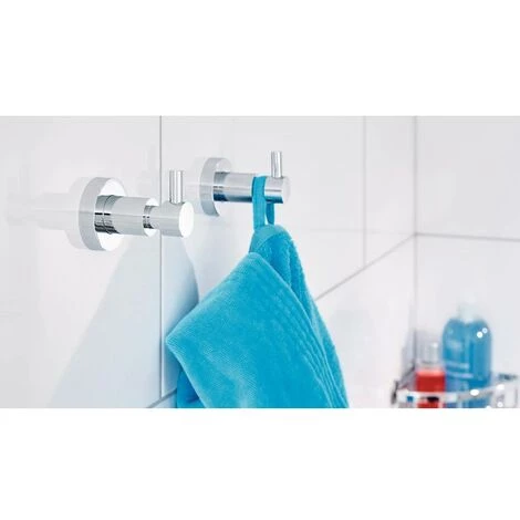 Tesa Patère 40277-00000-00 LOXX Nombre De Crochets: 1 (l X H X P) 50 X 55 X 68 Mm Métal Chrome (brillant) 1 Pc(s) 2 Tesa Patère 40277-00000-00 LOXX Nombre De Crochets: 1 (l X H X P) 50 X 55 X 68 Mm Métal Chrome (brillant) 1 Pc(s) – Image 2