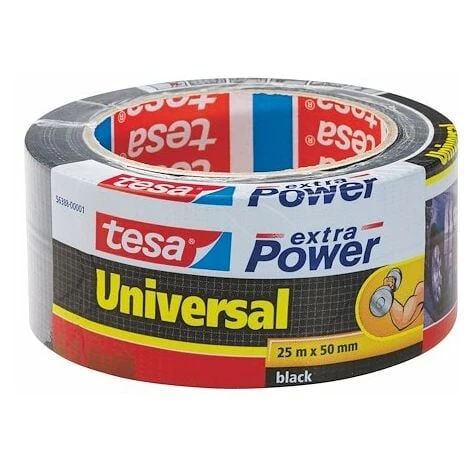Toile Adhésif Extra Power TESA Noir - Lot De 6 - Noir 3 Toile Adhésif Extra Power TESA Noir - Lot De 6 - Noir – Image 3