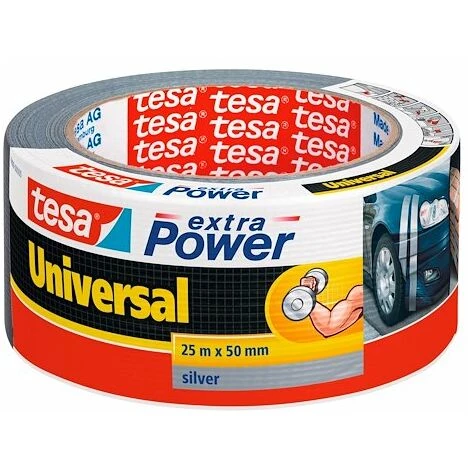 Toile Adhésif Extra Power TESA Gris - Gris 2 Toile Adhésif Extra Power TESA Gris - Gris – Image 2